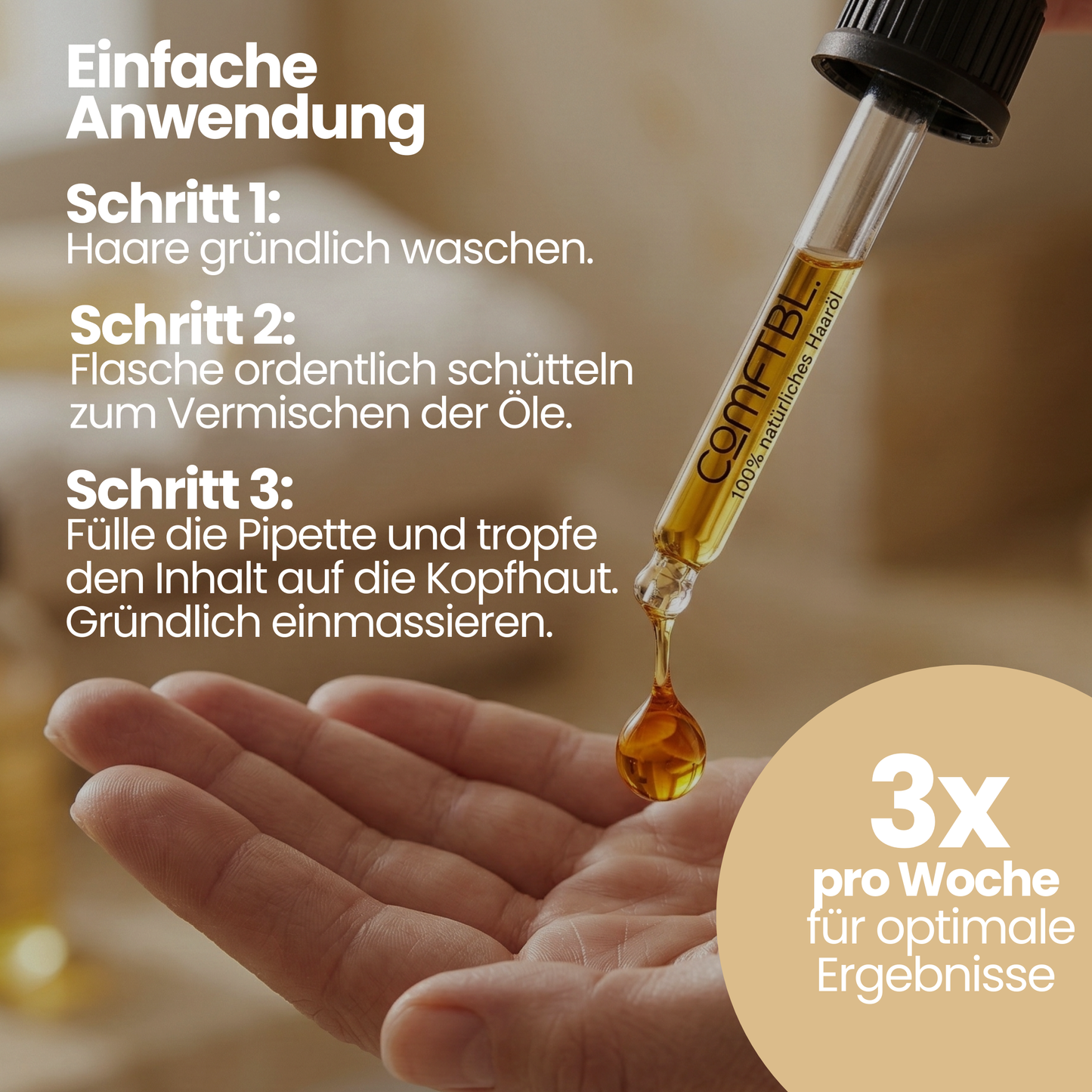 100% natürliches Haaröl - Wachstumsbooster