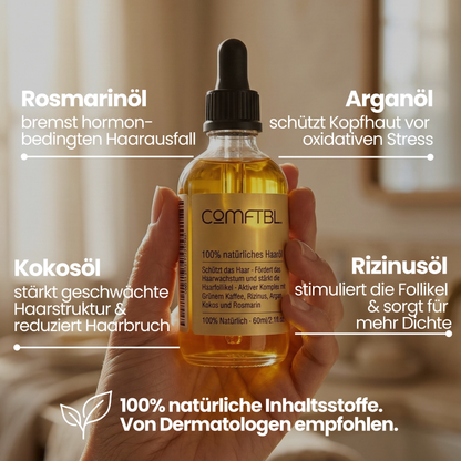 100% natürliches Haaröl - Wachstumsbooster in der Menopause