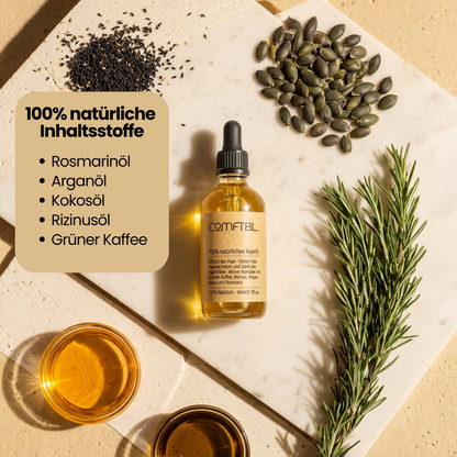100% natürliches Haaröl - Wachstumsbooster in der Menopause