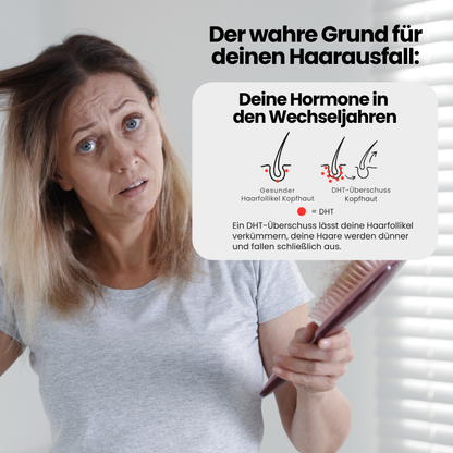 100% natürliches Haaröl - Wachstumsbooster in der Menopause
